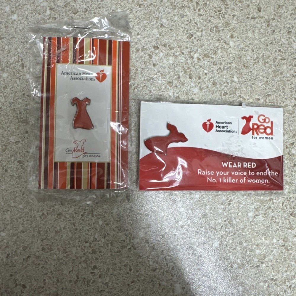 American Heart Association Go Red Macy Pins
